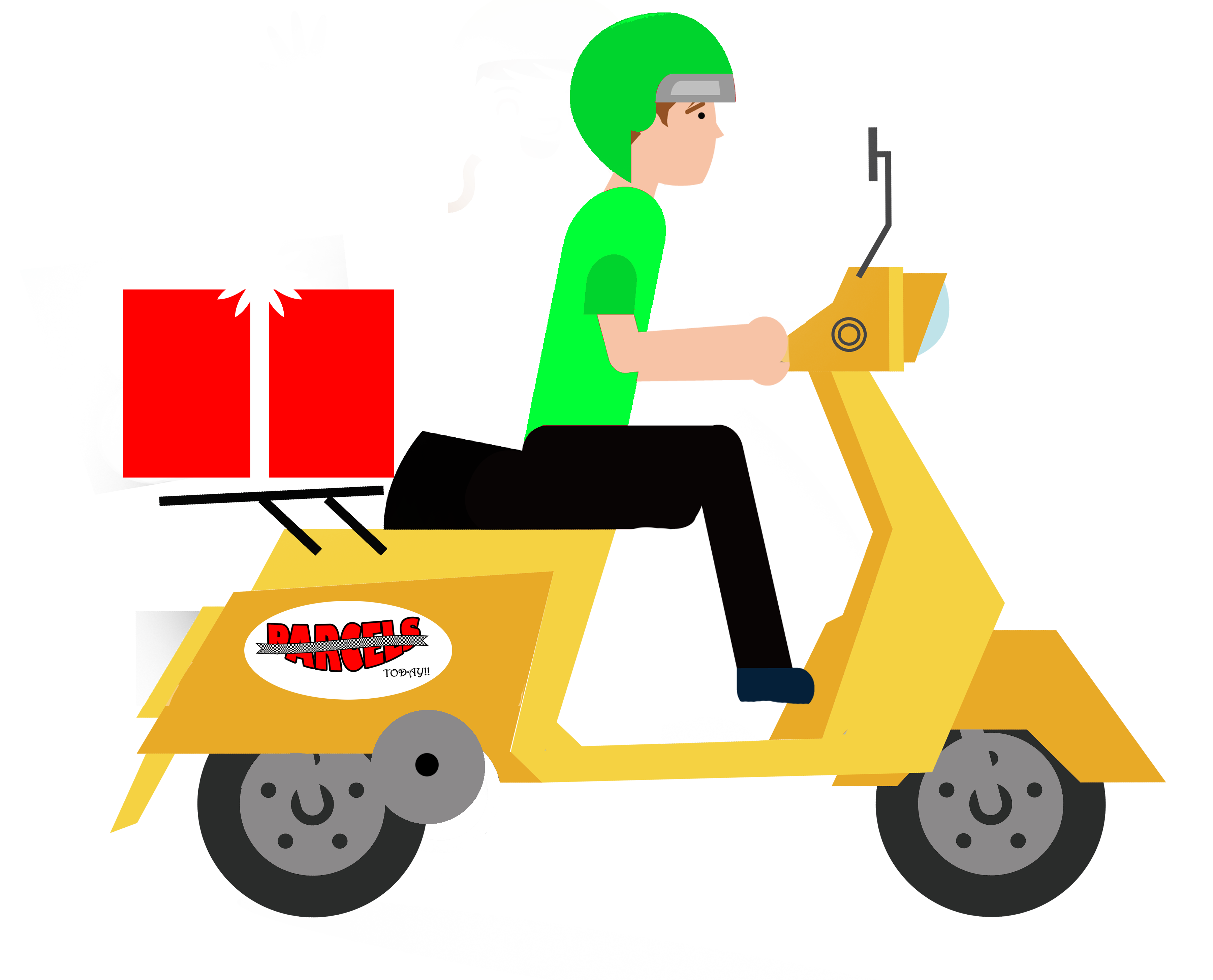 delivery boy logo